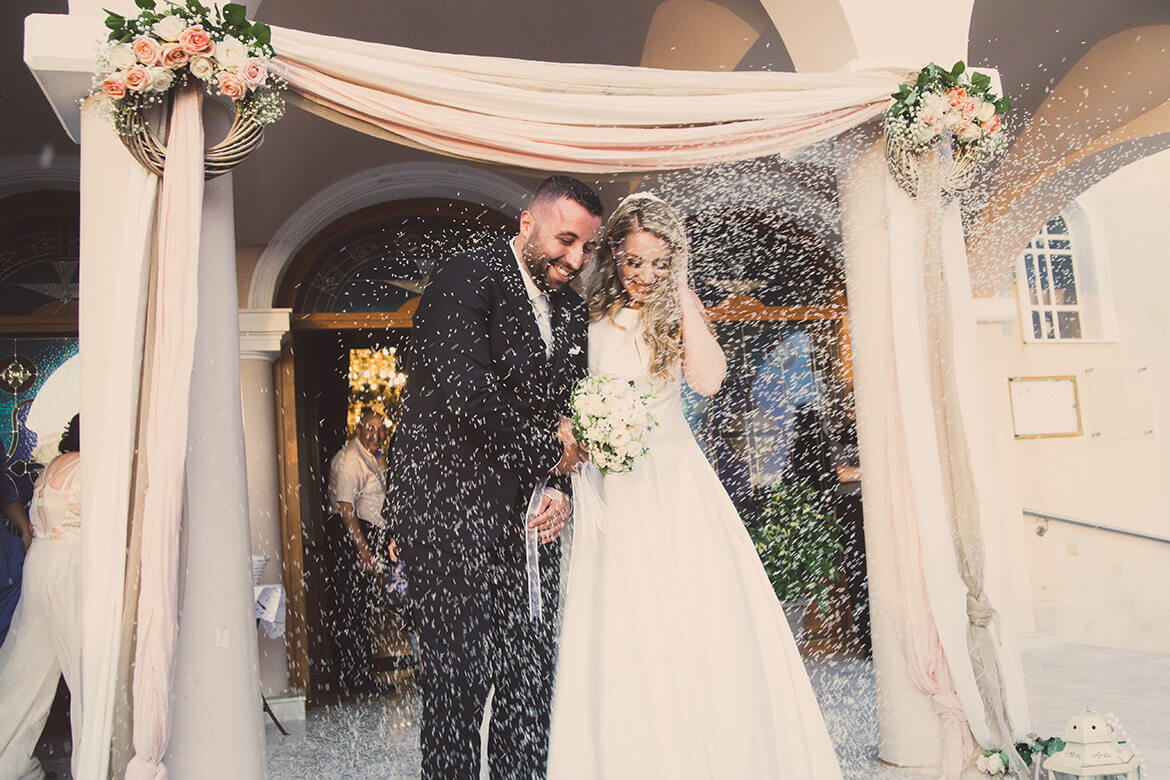 Γάμος Γιώργου & Ολίβιας - Τα ρύζια