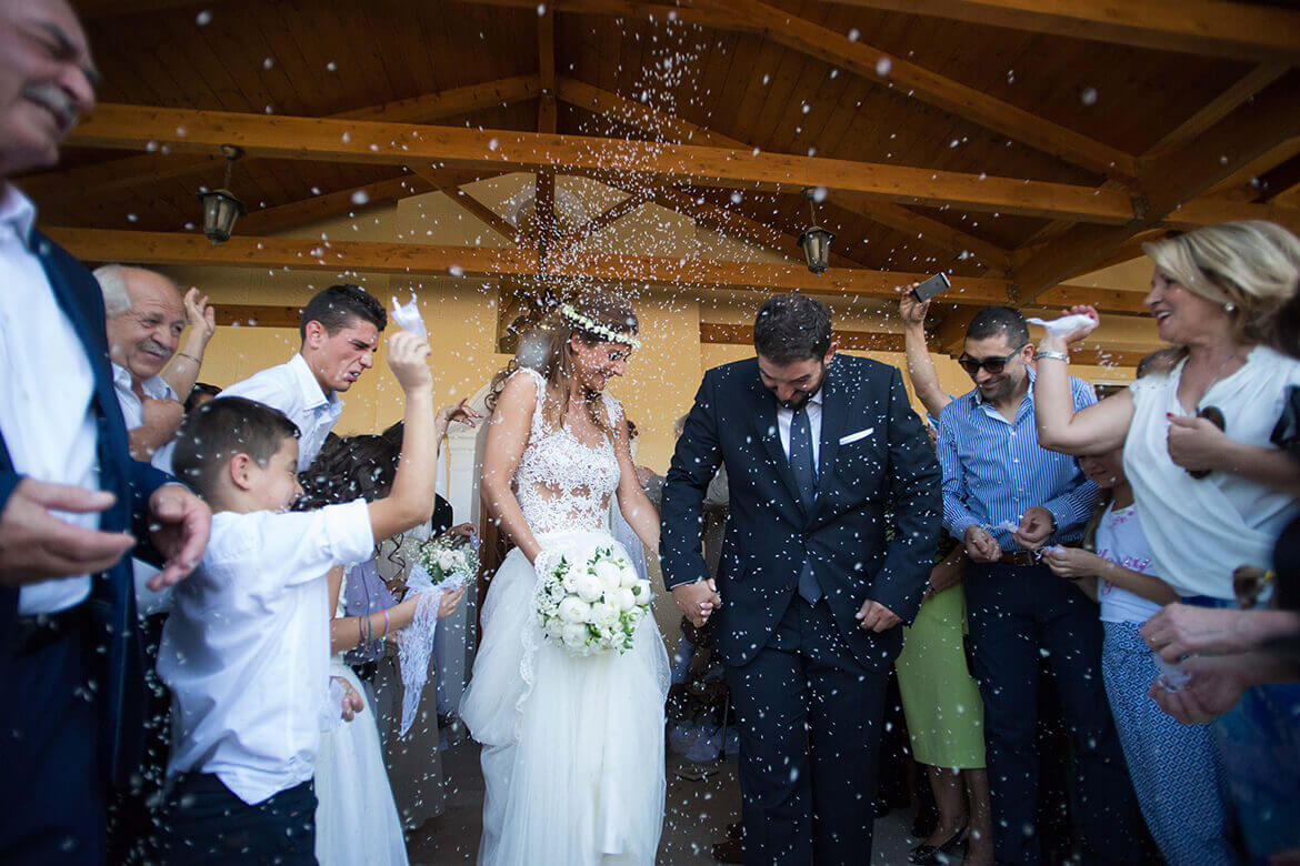 Γάμος Ηρακλή & Ειρήνης - Τα ρύζια