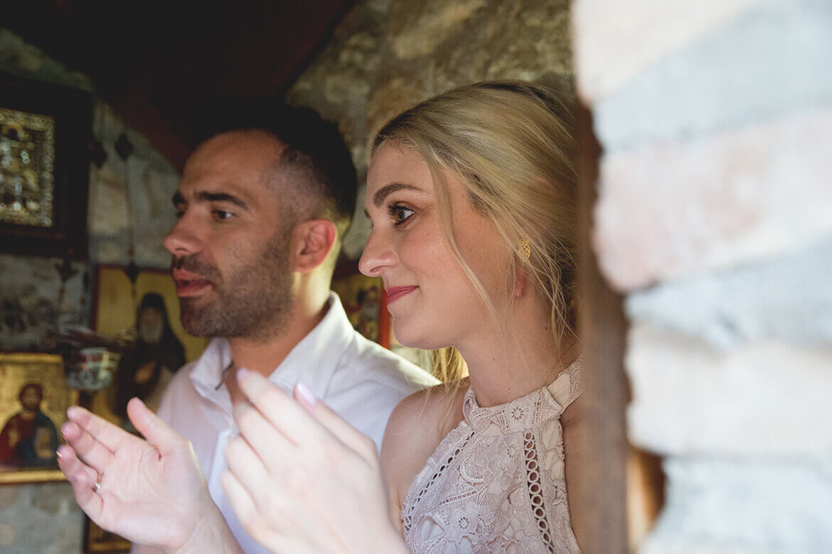 Βάφτιση Μελιτίνας - Οι περιχαρείς γονείς